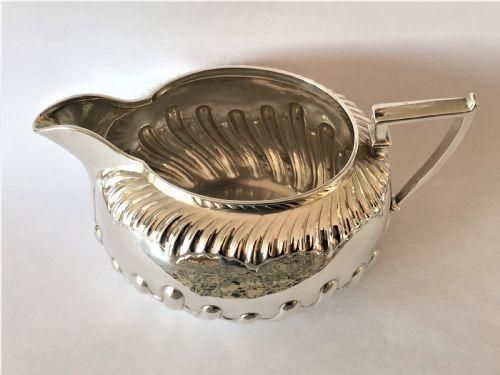 fig 1. A good quality Victorian silver cream jug