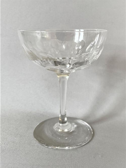 fig 1. A Victorian harlequin set of 6 champagne bowls