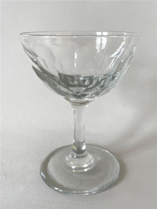 fig 2. A Victorian harlequin set of 6 champagne bowls
