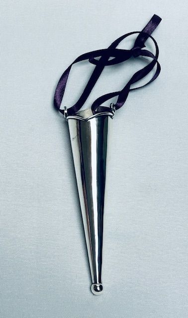 fig 1. A rare silver hand held silver posy holder