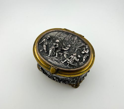fig 1. A fabulous Napoleon III French silver plate & ormalu jewel casket