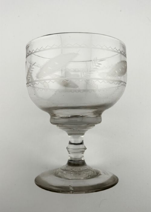 A FINE GEORGIAN NAIVE ETCHED RUMMER - ADDITIONAL PHOTO 2