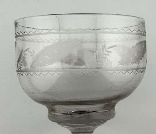 A FINE GEORGIAN NAIVE ETCHED RUMMER - ADDITIONAL PHOTO 3