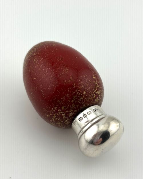A SUPERB VICTORIAN SILVER MOUNTED EGG SCENT BOTTLE - ADDITIONAL PHOTO 7