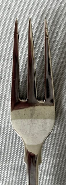 fig 1. Very rare Irish Provincial silver oyster fork
