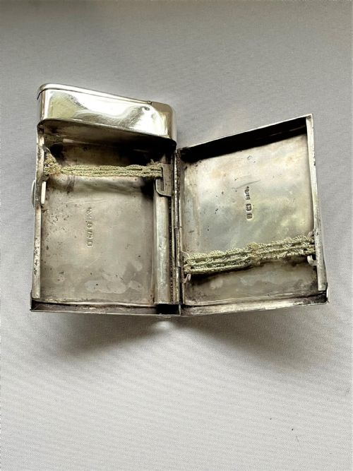 fig 1. A fabulous Edwardian silver tinderbox