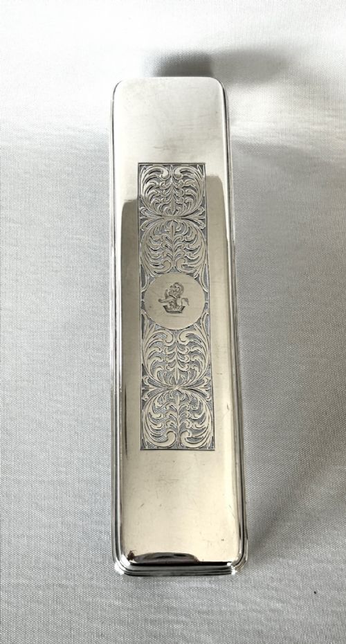 fig 1. A superb Georgian silver mounted pot pourri box