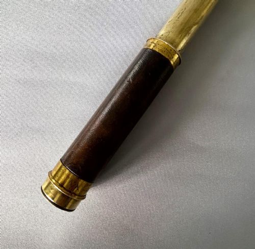 fig 1. A handsome Victorian three draw brass mounted telescope