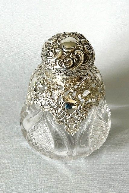 fig 1. A fabulous Victorian silver mounted cologne bottle
