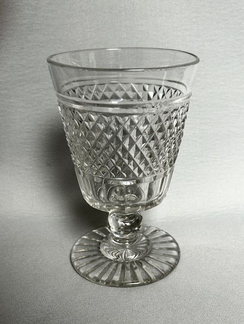 A HANDSOME GEORGIAN REGENCY HOBNAIL CUT BUCKET RUMMER