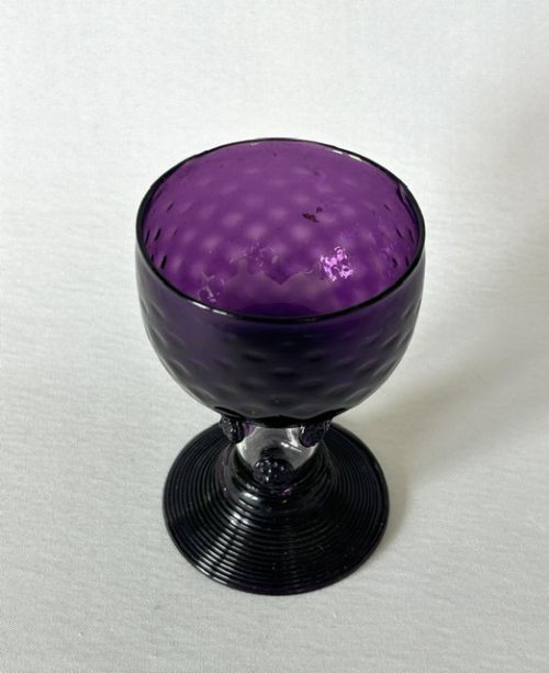 fig 1. A gorgeous George IV amethyst wine glass