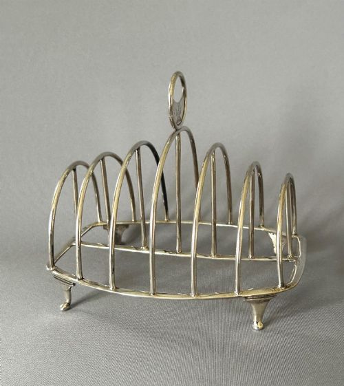 A Fabulous Large Georgian Silver Toast Rack by a Female Silversmith