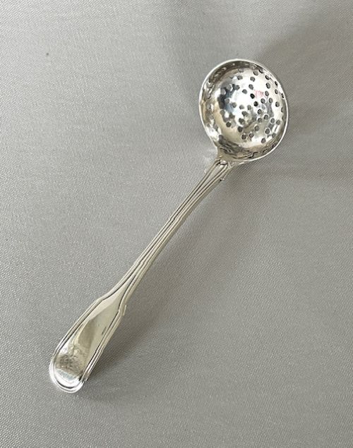A Sought After Georgian Silver Spice Sifting Spoon
