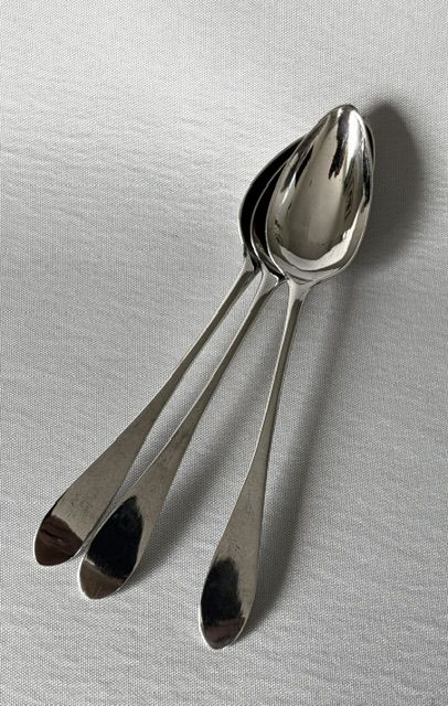 Three Scottish Provincial Paisley Silver Teaspoons