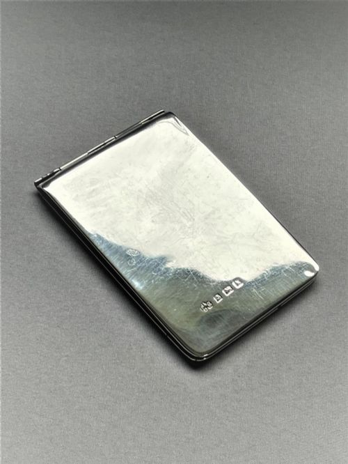 A Lovely Edwardian Silver Wallet & Stamp Case
