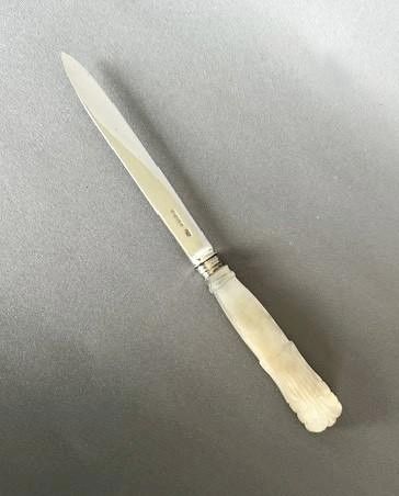 A Handsome Georgian Silver & Mother of Pearl Letter Opener