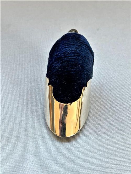A rare Victorian novelty silver 'hoof' pin cushion View III