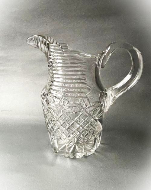 A Gorgeous Georgian Revival Cut Glass Water Jug
