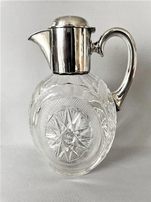 A Fabulous Hukin & Heath Victorian Silver & Cut Glass Claret Jug