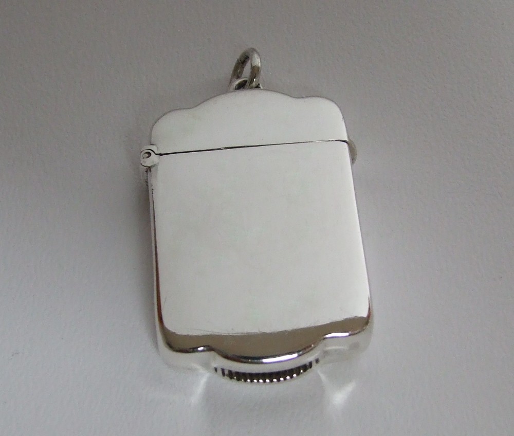A handsome Victorian silver vesta.