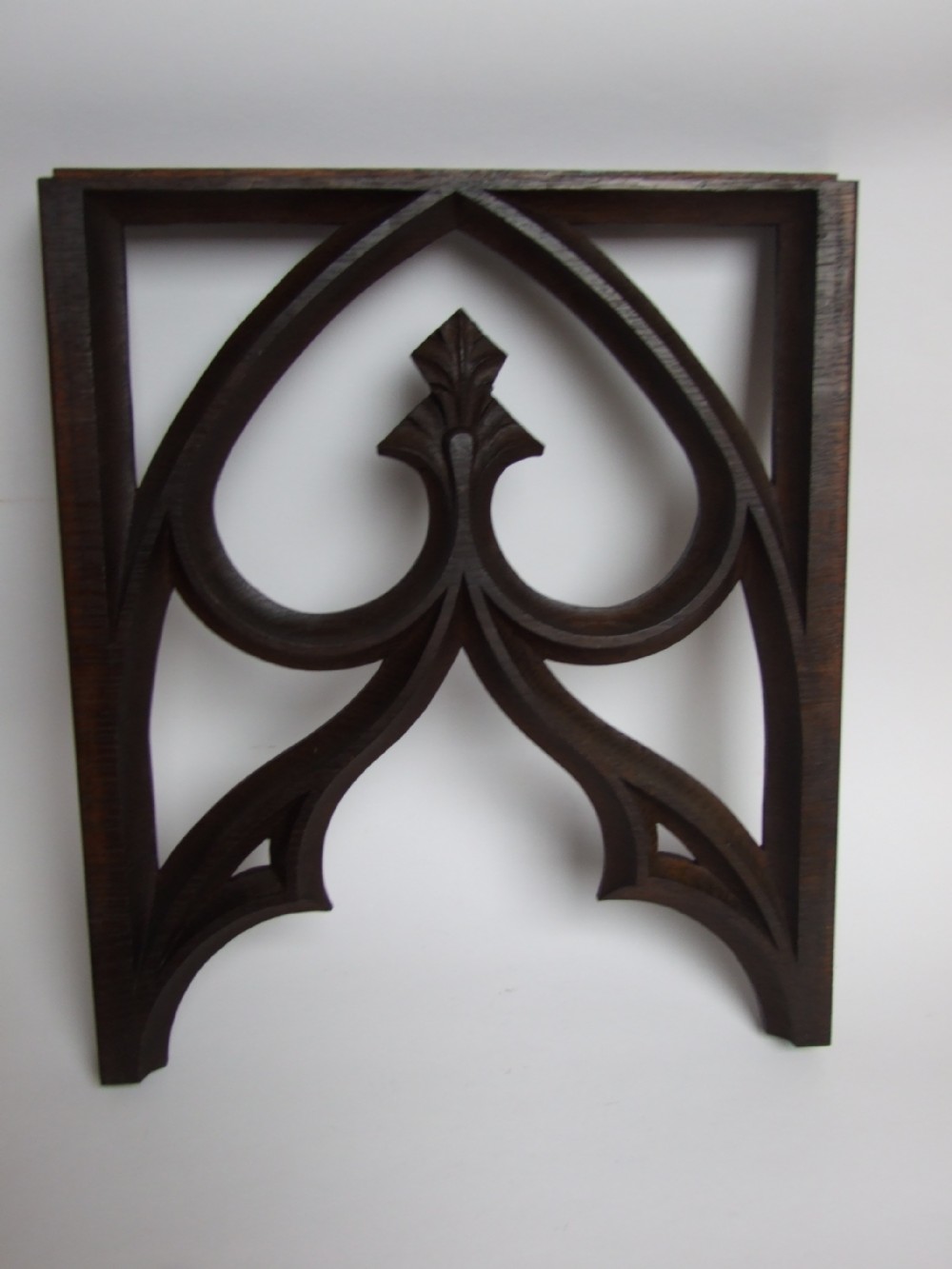 A splendid Victorian oak Church screen panel.