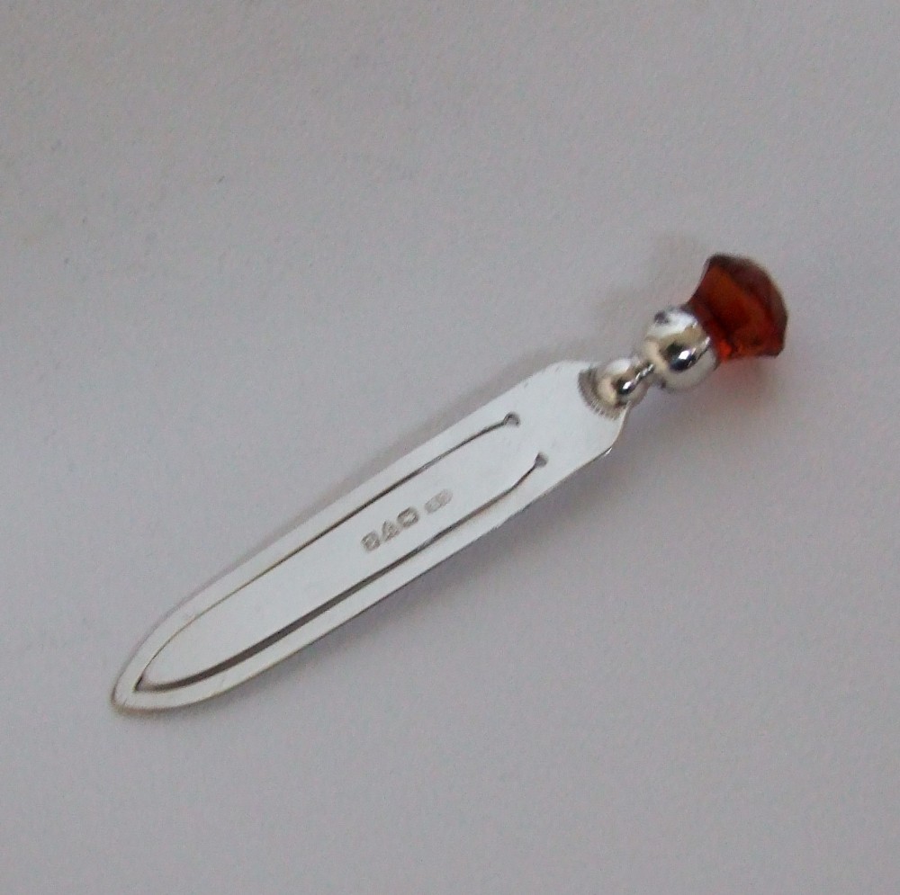 A lovely Charles Horner silver bookmark.