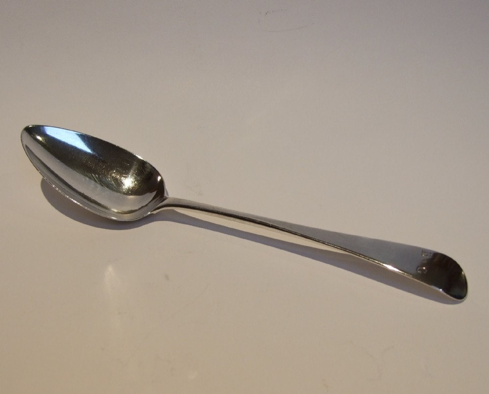 A good George III Bateman Family silver serving spoon.