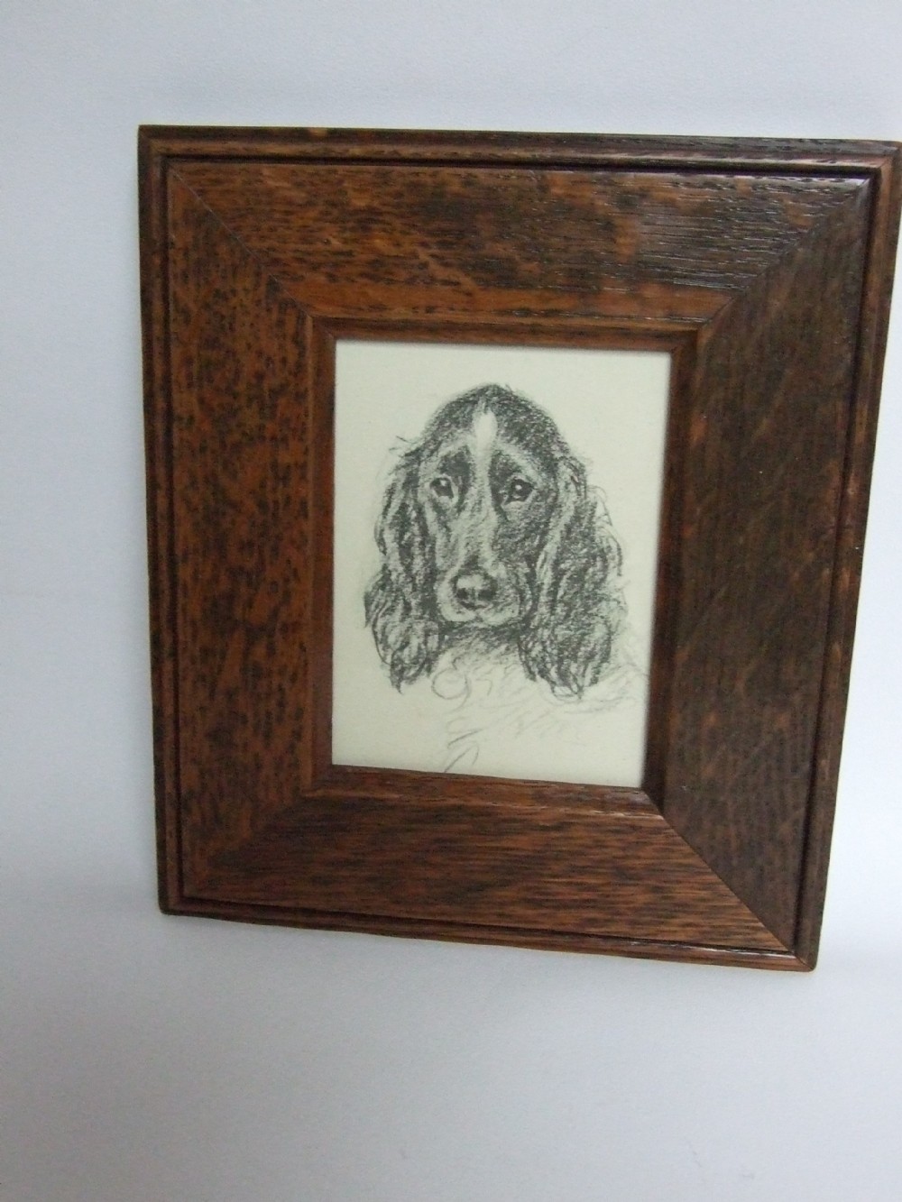 A vintage Lucy Dawson print of a Spaniel.