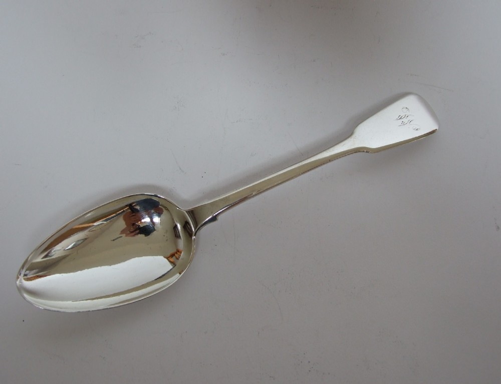A handsome George IV silver serving spoon.
