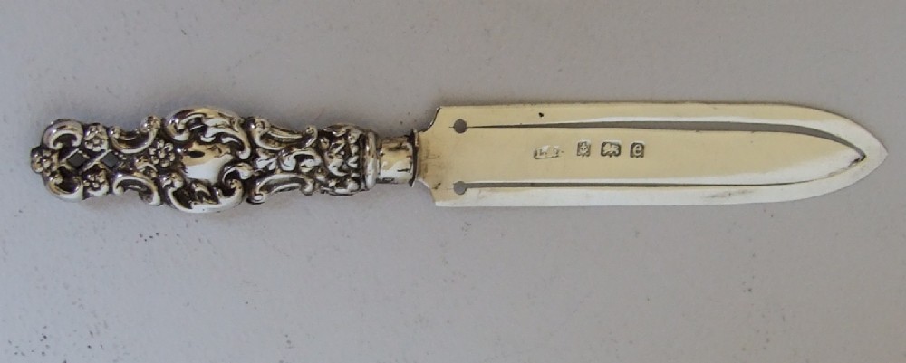 An unusual Edwardian silver bookmark.