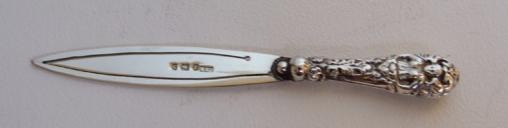 A lovely Edwardian silver 'sword' bookmark.