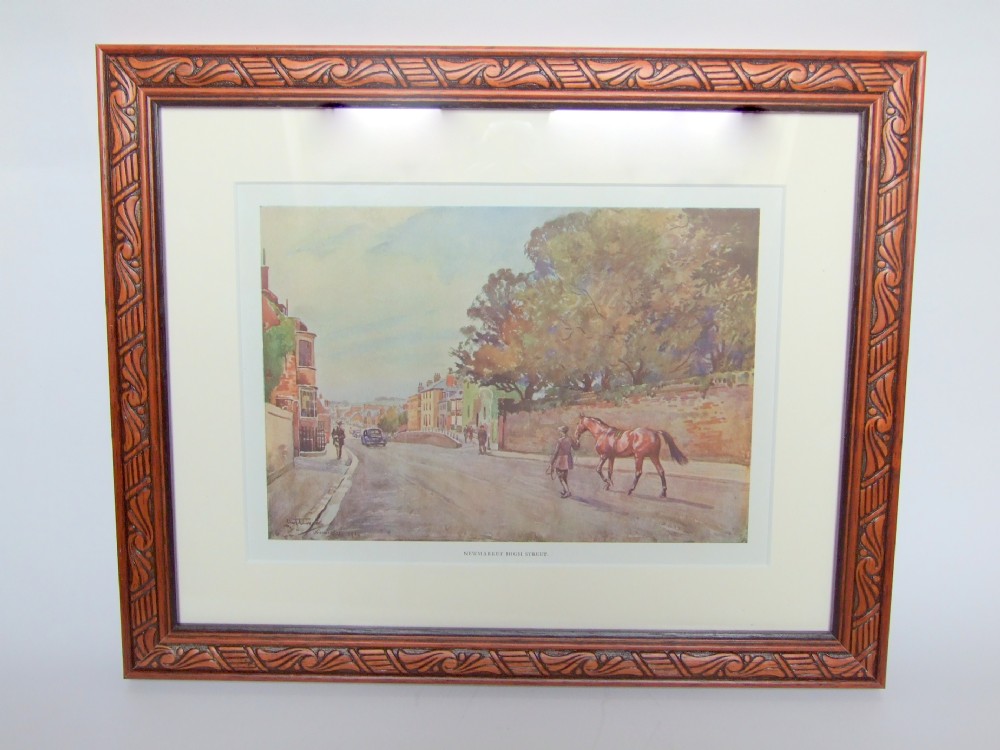 A vintage Newmarket print by Lionel Edwards.