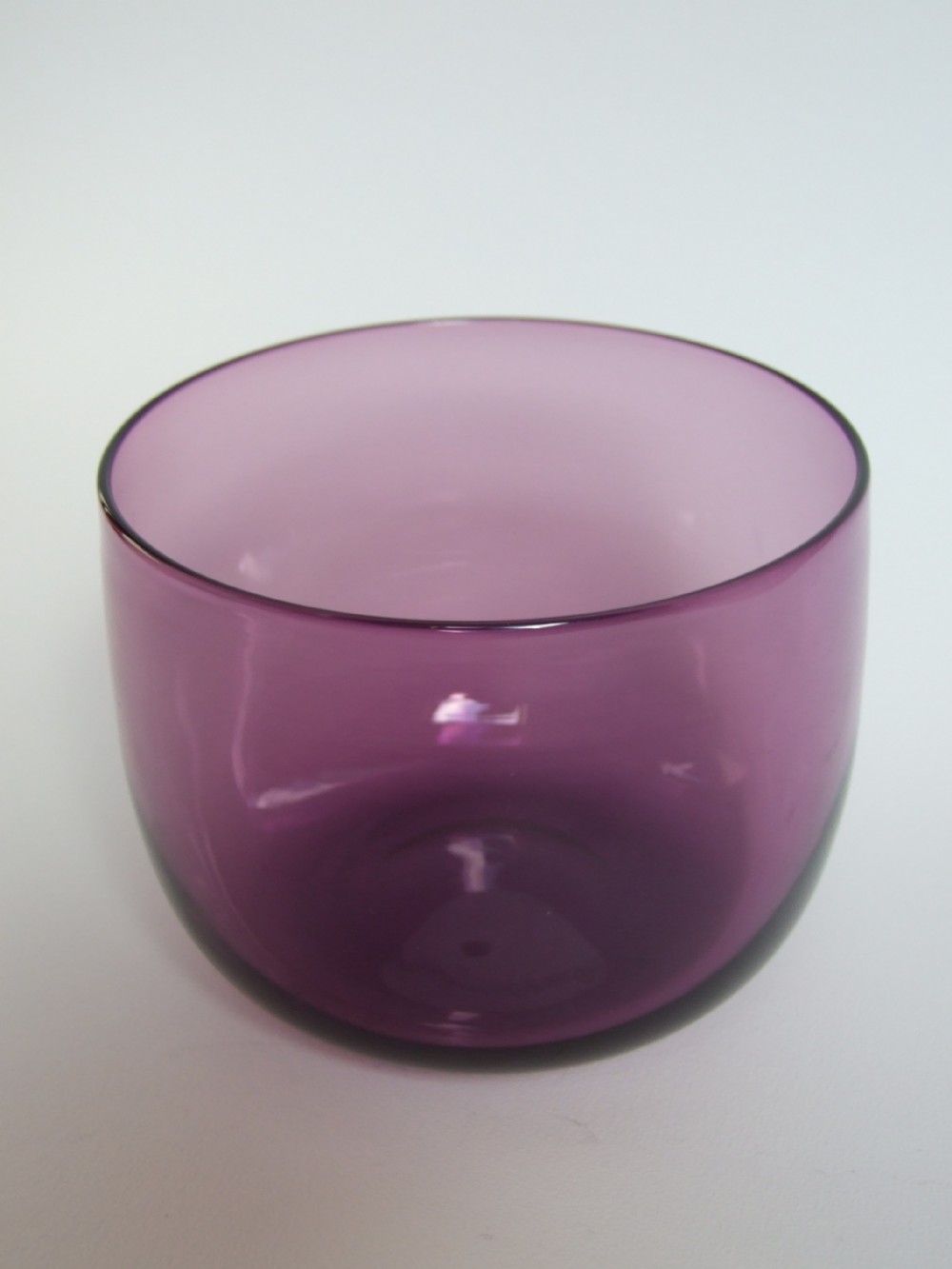 A rare early Victorian amethyst glass finger bowl.