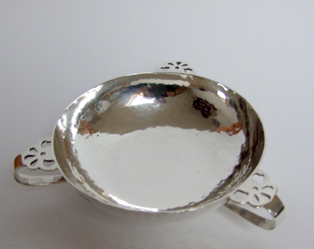 A fabulous Arts & Crafts Edwardian silver dish.