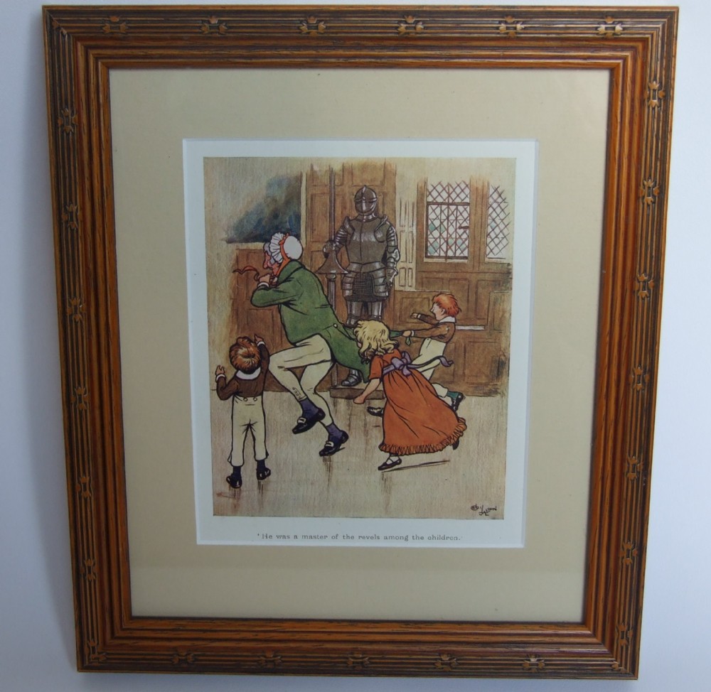 A charming Edwardian Christmas print by Cecil Aldin.