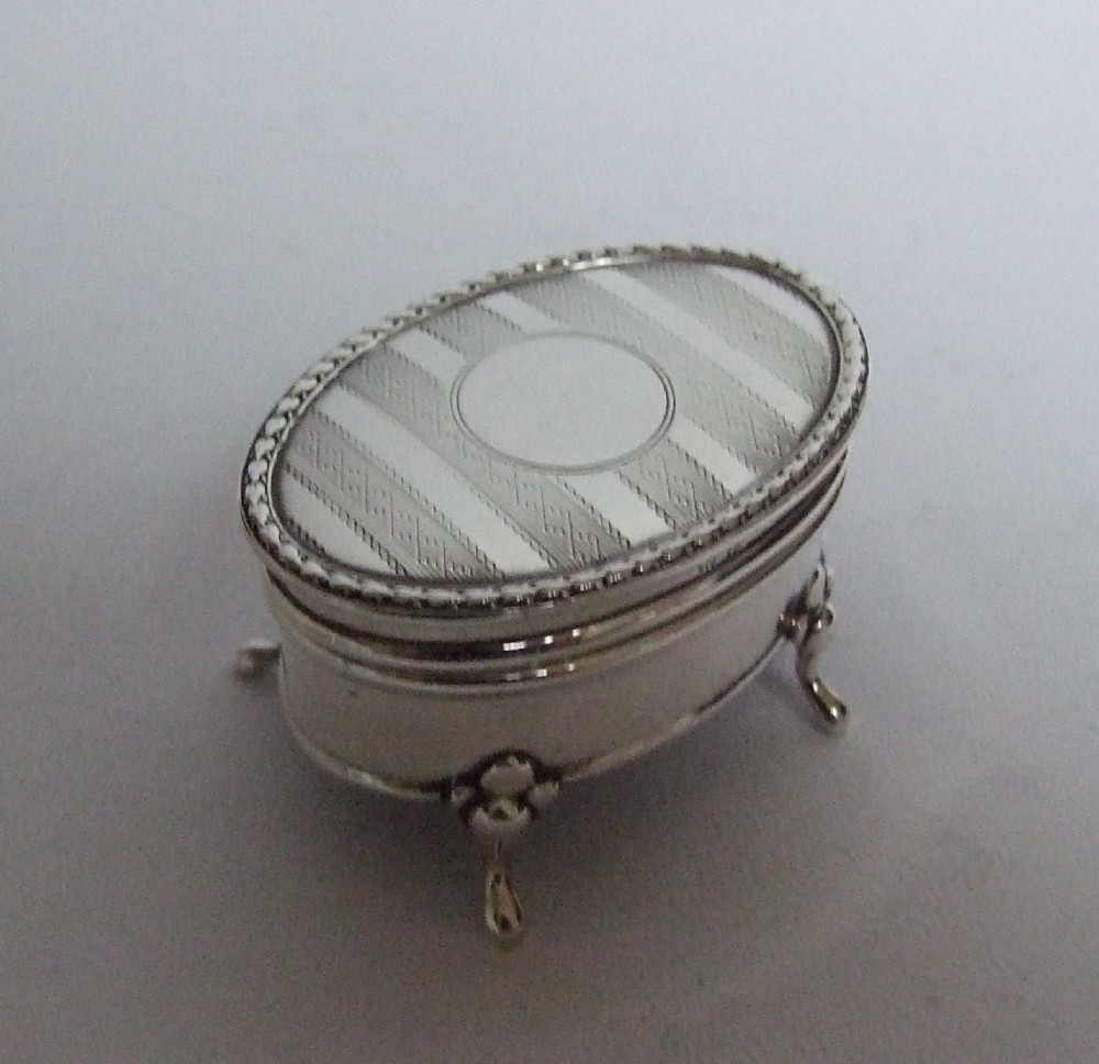 A lovely silver trinket box exactly 100 years old.