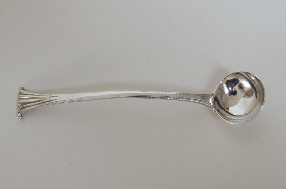 A rare Onlsow pattern spice ladle by Hester Bateman.