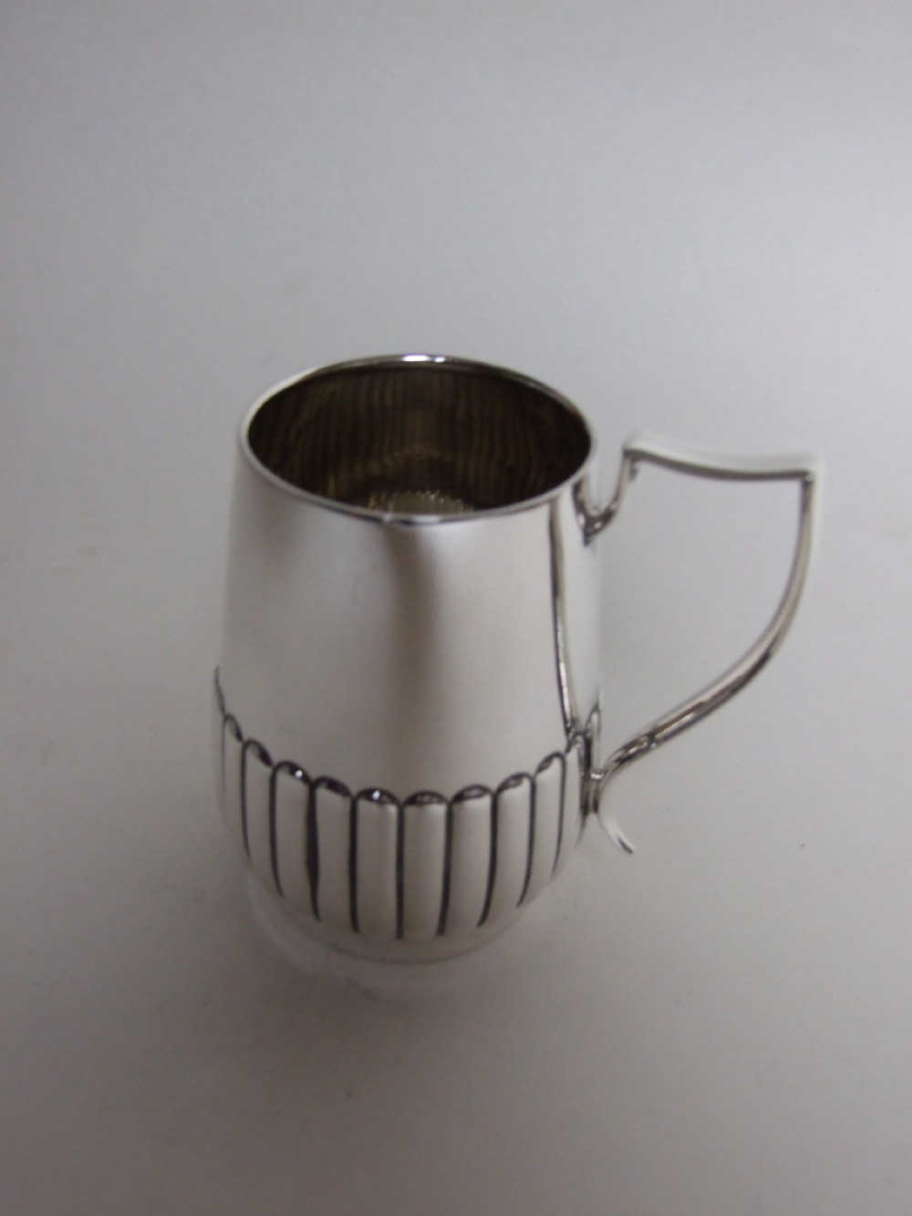 An Edwardian silver Christening mug.