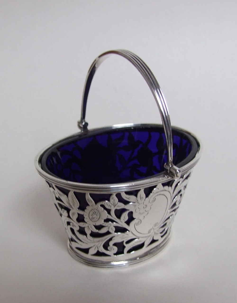 A gorgeous late Victorian silver cream pail.