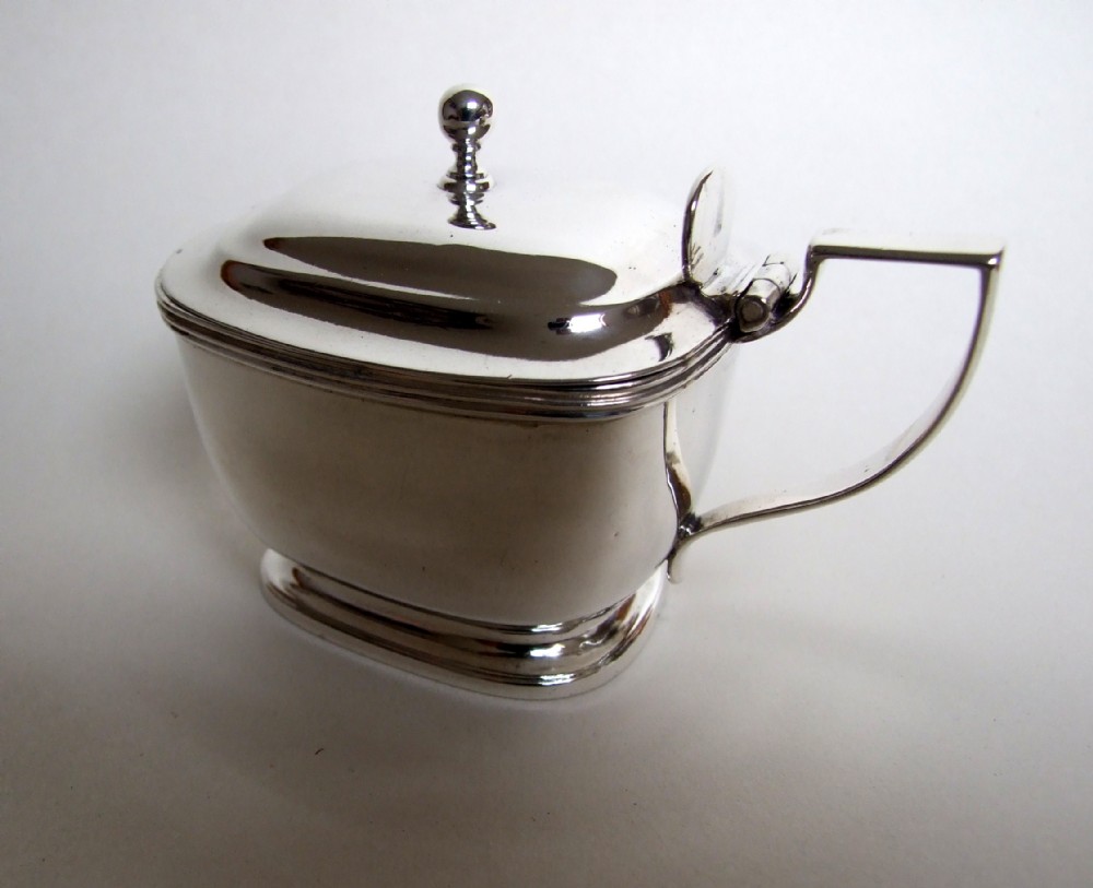 A fabulous George III silver mustard pot.