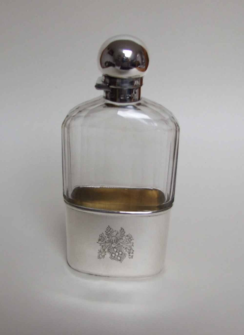 A stunning Victorian silver hip flask.