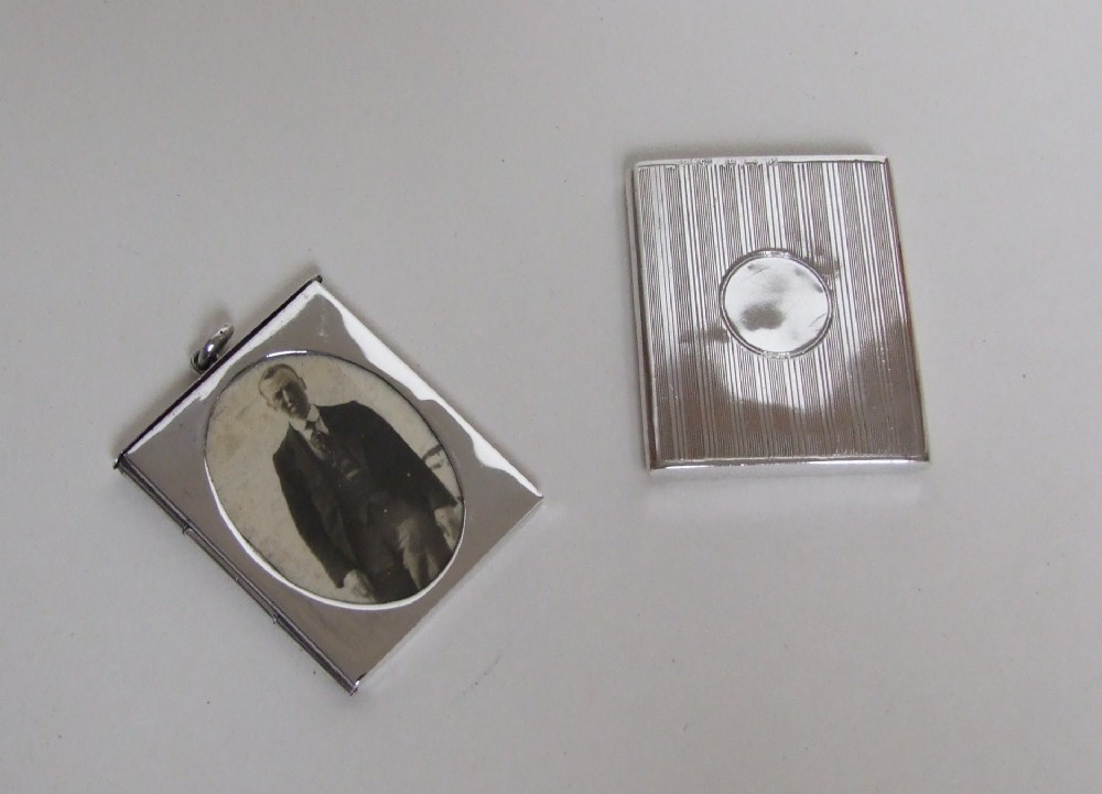  A poignant travelling silver sweetheart photo frame from the First World War.