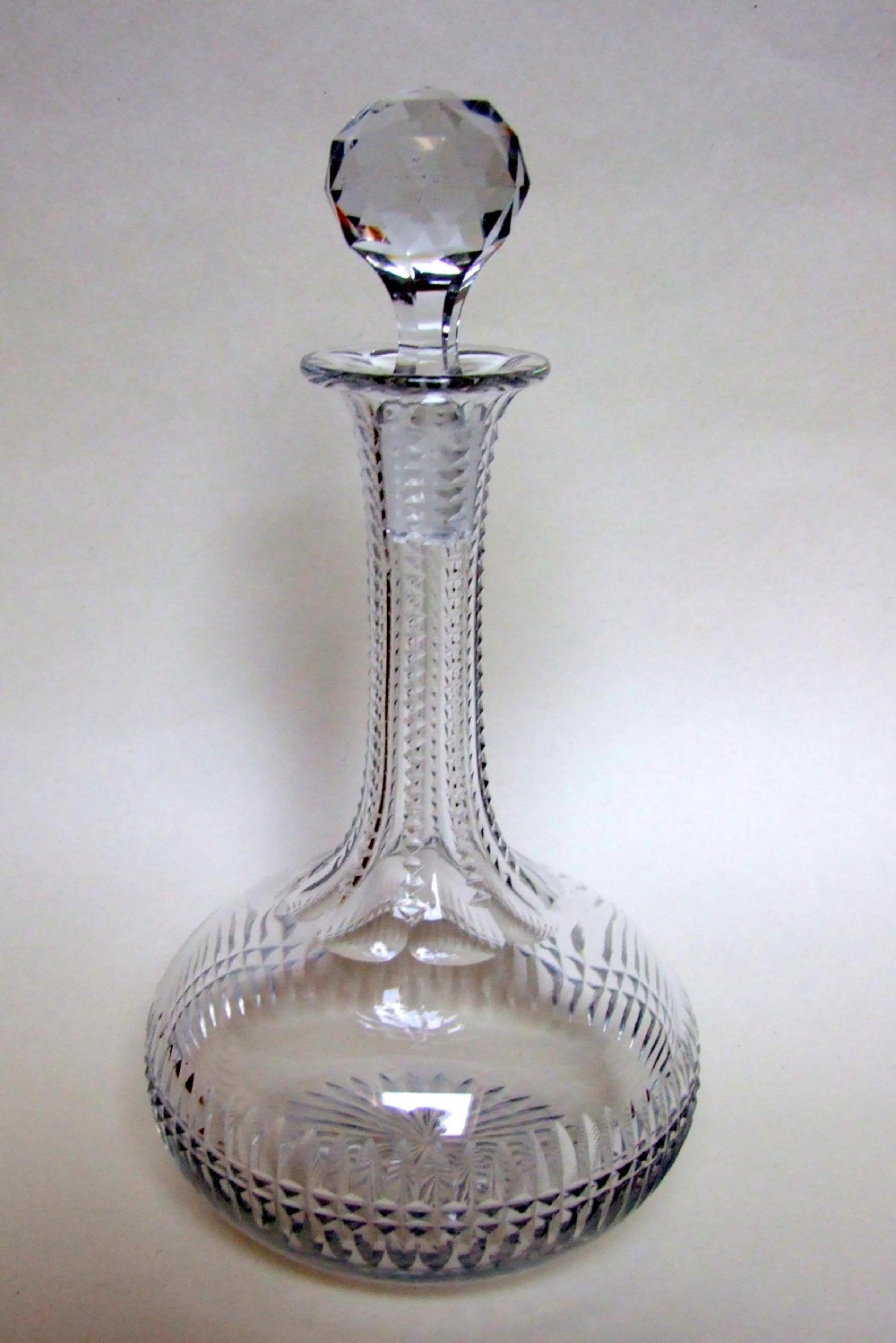 A beautiful late Victorian cut liqueur decanter.