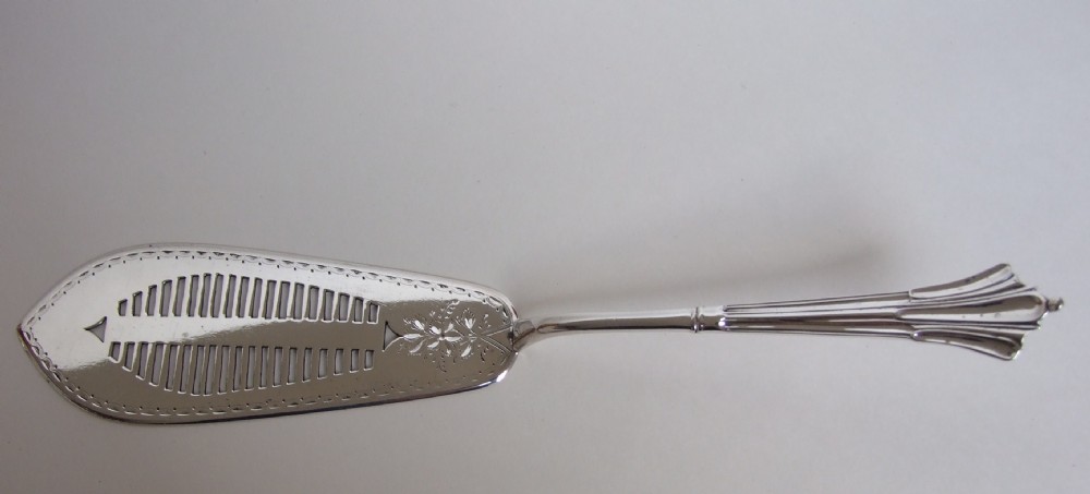 An Albany pattern silver serving slice.