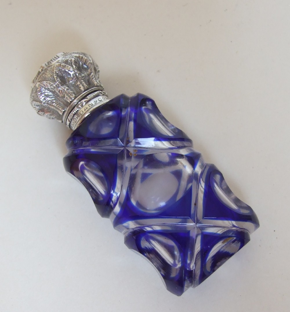 A Sampson Morden silver mounted Victorian scent bottle.