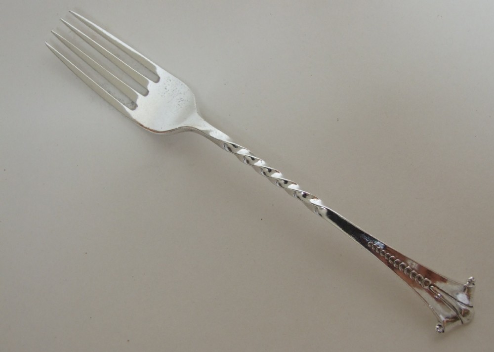 A rare Onslow pattern variant small silver fork.