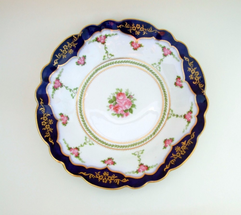 An Edwardian George Jones dish retailed by Harrods.