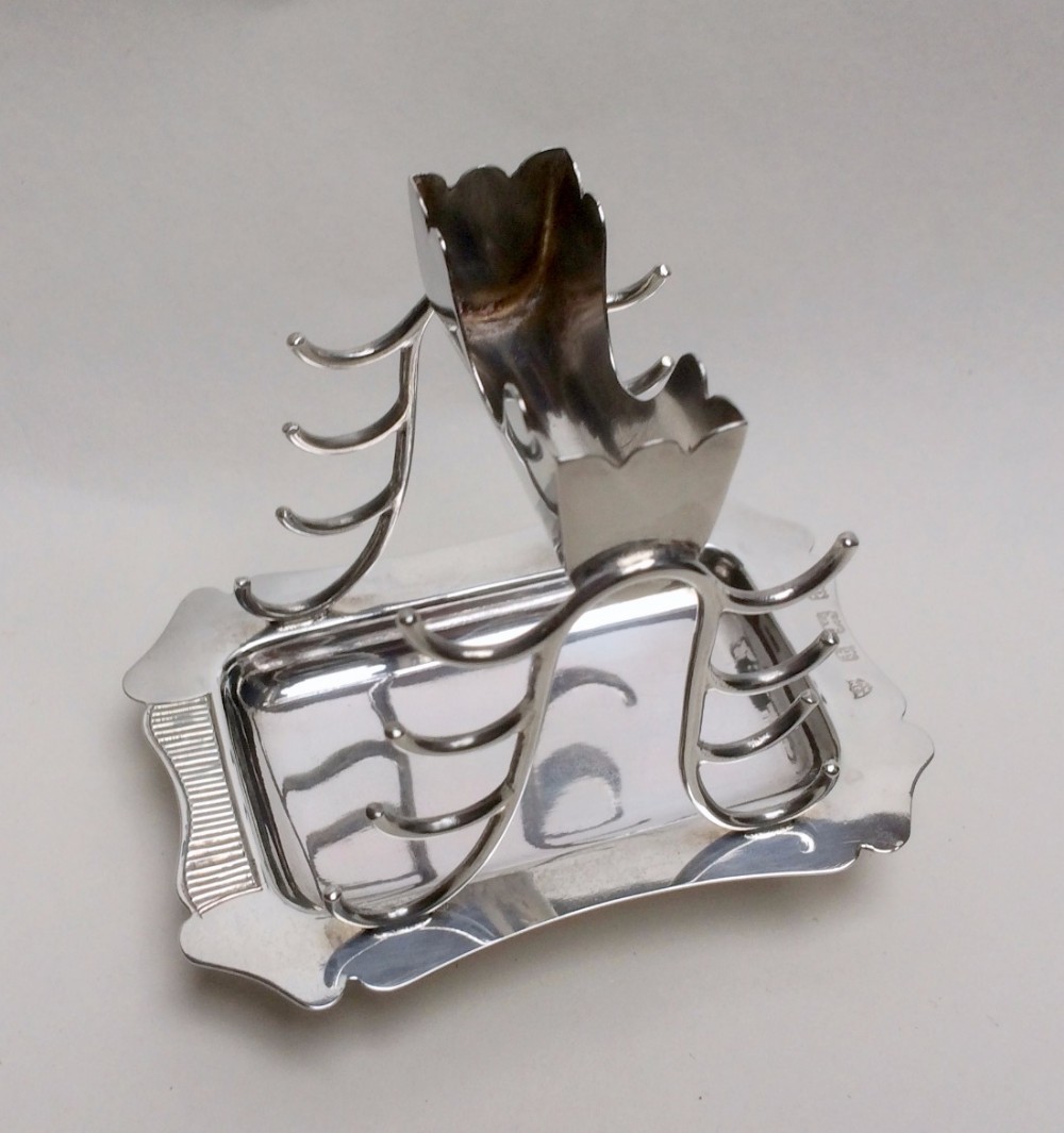 An extremely rare Victorian silver table vesta.