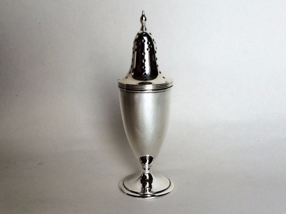A 19th Century Tiffany small silver pepperette.