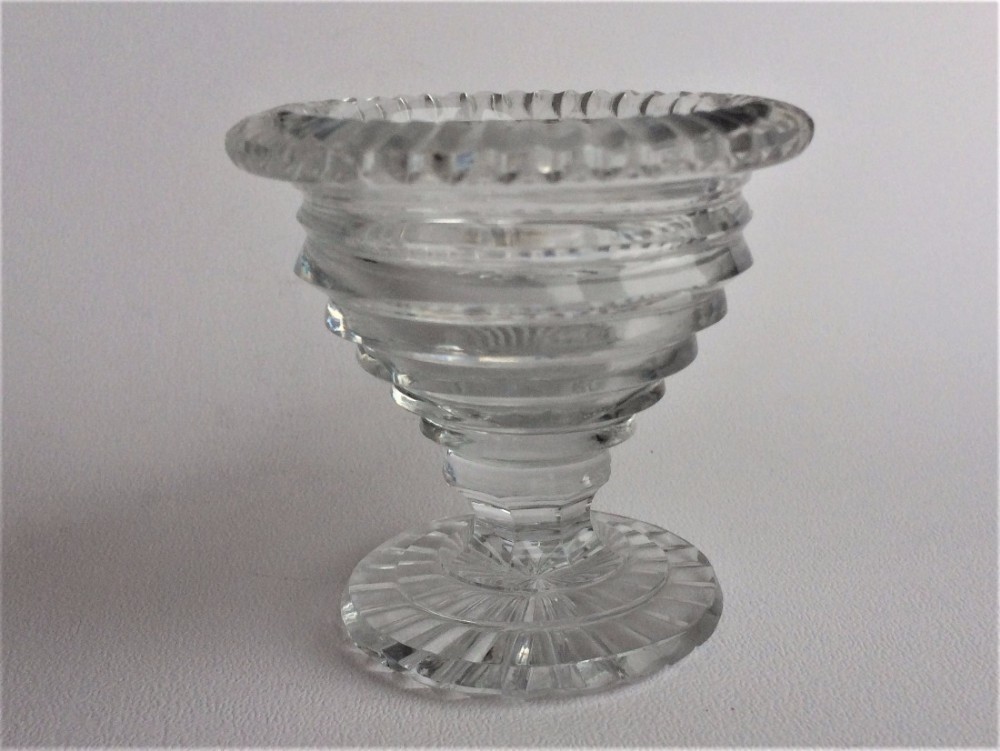 An excellent Regency step cut condiment dish.